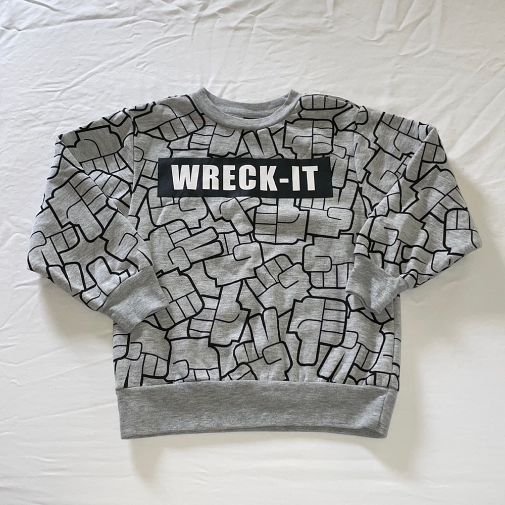 Wreck It Ralph Disney Sweatshirt- Boys XS / Size 6/7 - NWOT